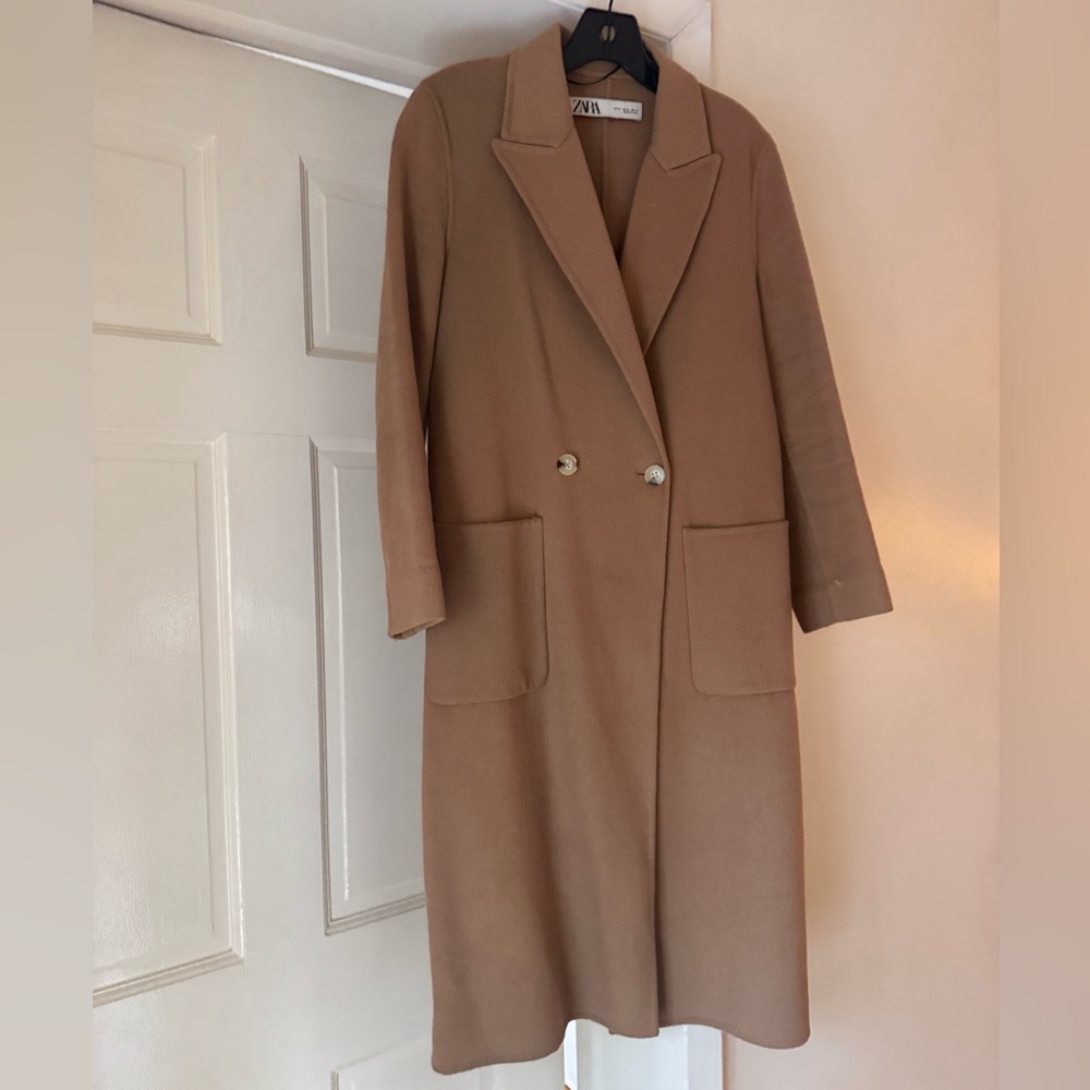 Zara Double-Breasted Wool Coat